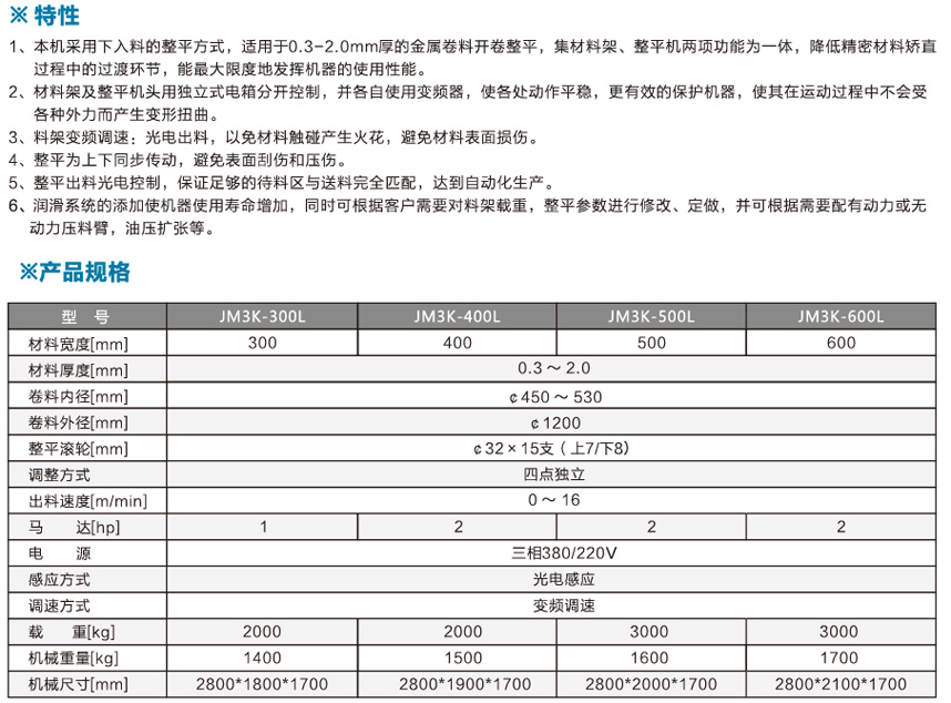 二合一精密整平機JM3K-L產品說明